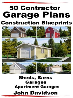 cover image of 50 Contractor Garage Plans Construction Blueprints